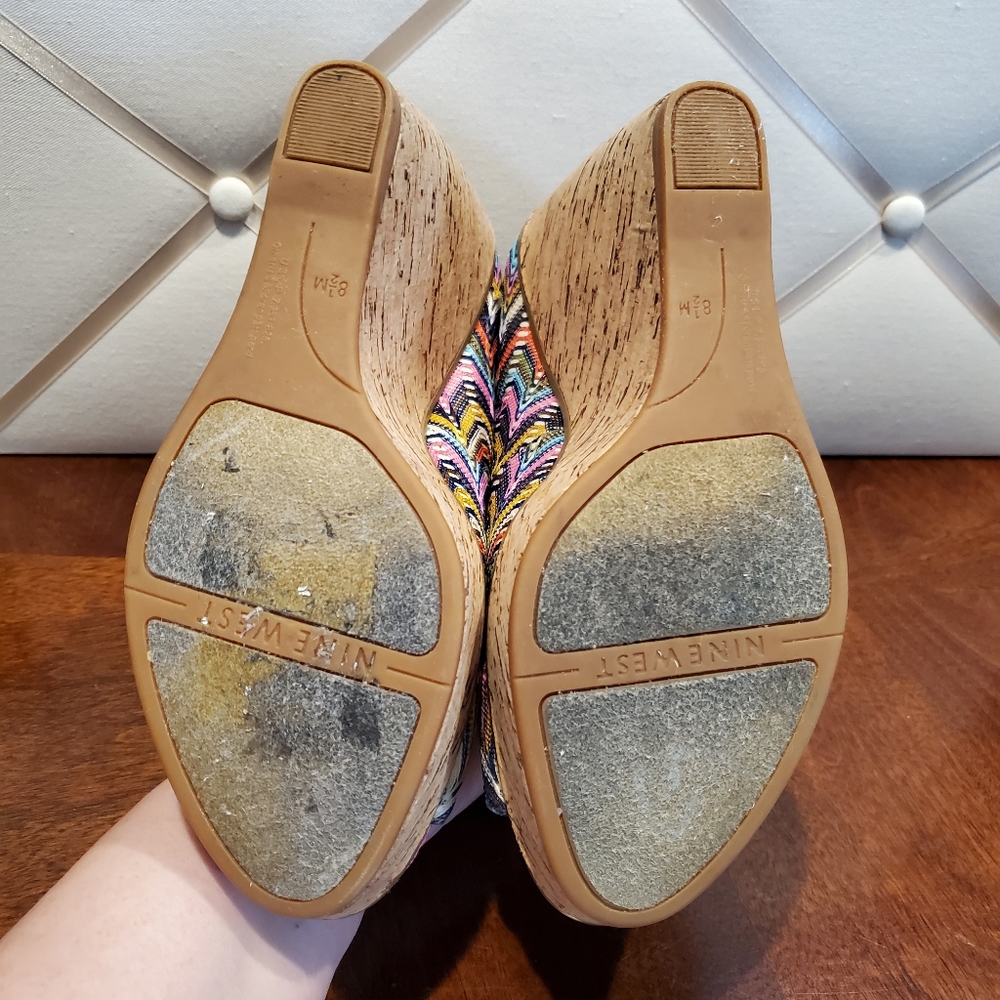Nine West Wild Thingo Chevron Wedge - Picture 10 of 13